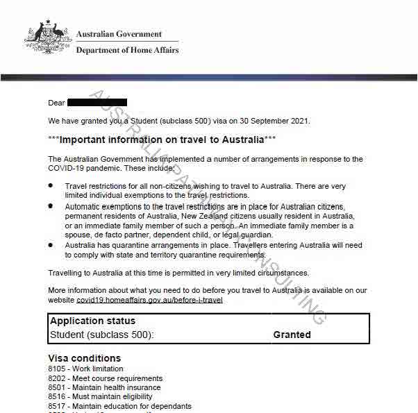 STUDENT VISA CẤP OFFSHORE, MIỄN YÊU CẦU LẤY BIOMETRICS Australia