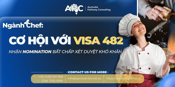📊 NGÀNH CHEF: CƠ HỘI VỚI VISA 482 – NHẬN NOMINATION BẤT CHẤP XÉT DUYỆT KHÓ KHĂN 📊