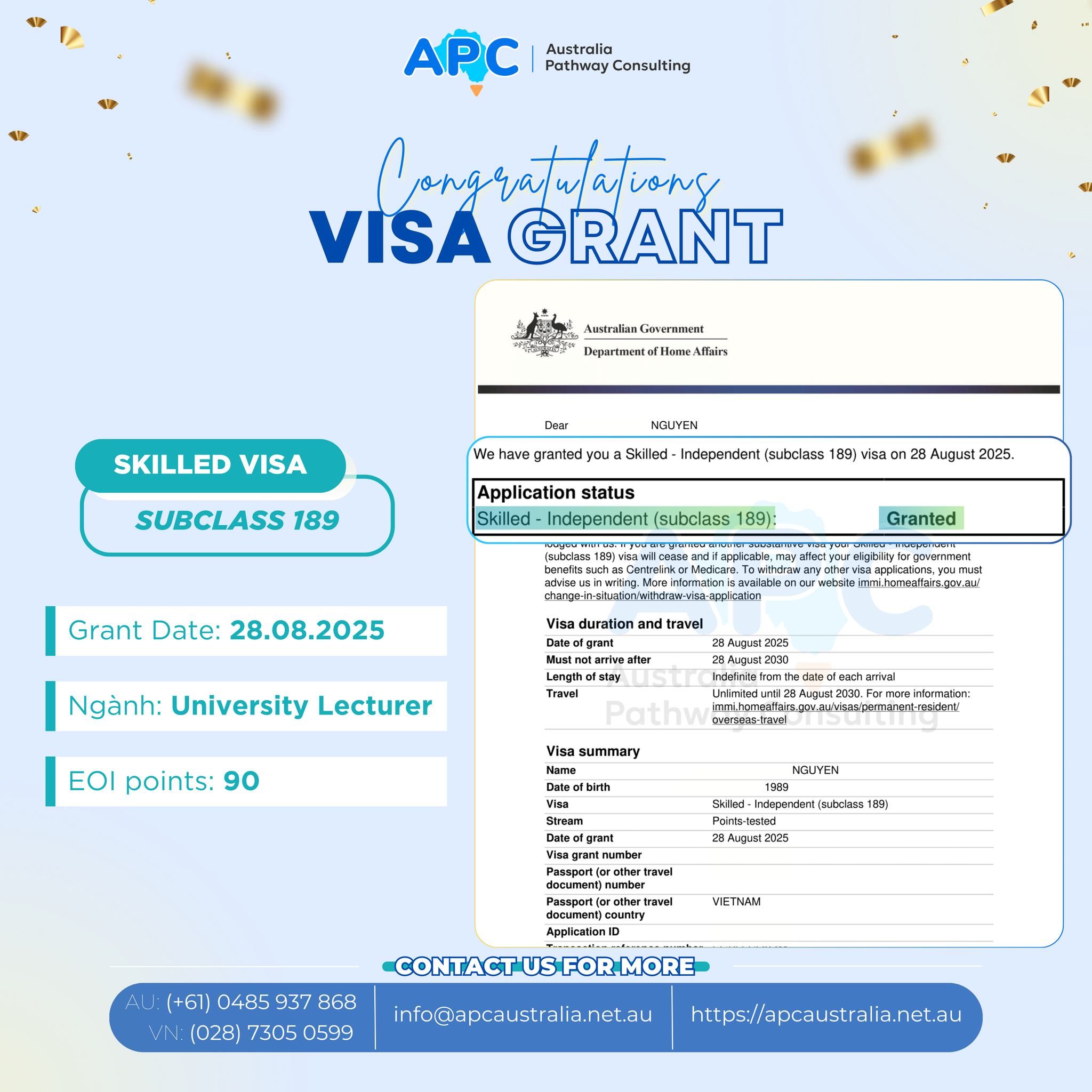 ‼️ TRỞ THÀNH THƯỜNG TRÚ NHÂN VỚI VISA 189 KHI VẪN CÒN GIỮ VISA 500 🥳