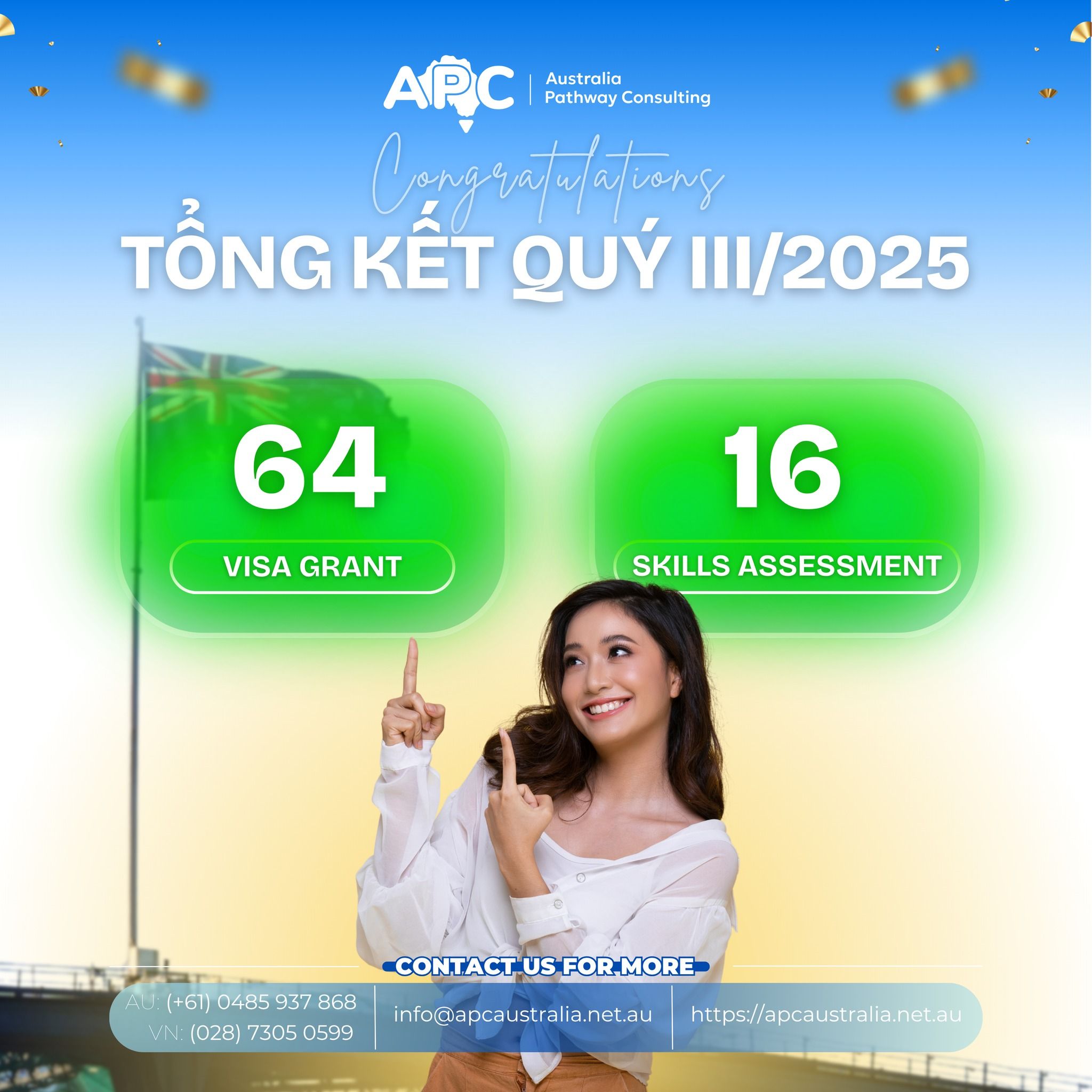 🔥 QUÝ III/2025 TẠI APC: 𝟲𝟰 𝗩𝗜𝗦𝗔 𝗚𝗥𝗔𝗡𝗧, 𝟭𝟱 𝗦𝗞𝗜𝗟𝗟𝗦 𝗔𝗦𝗦𝗘𝗦𝗦𝗠𝗘𝗡𝗧 🥳