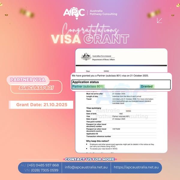 💍 CHÚC MỪNG VISA HÔN NHÂN 801 ĐƯỢC CẤP SAU CHƯA ĐẦY 5 THÁNG! 🥳