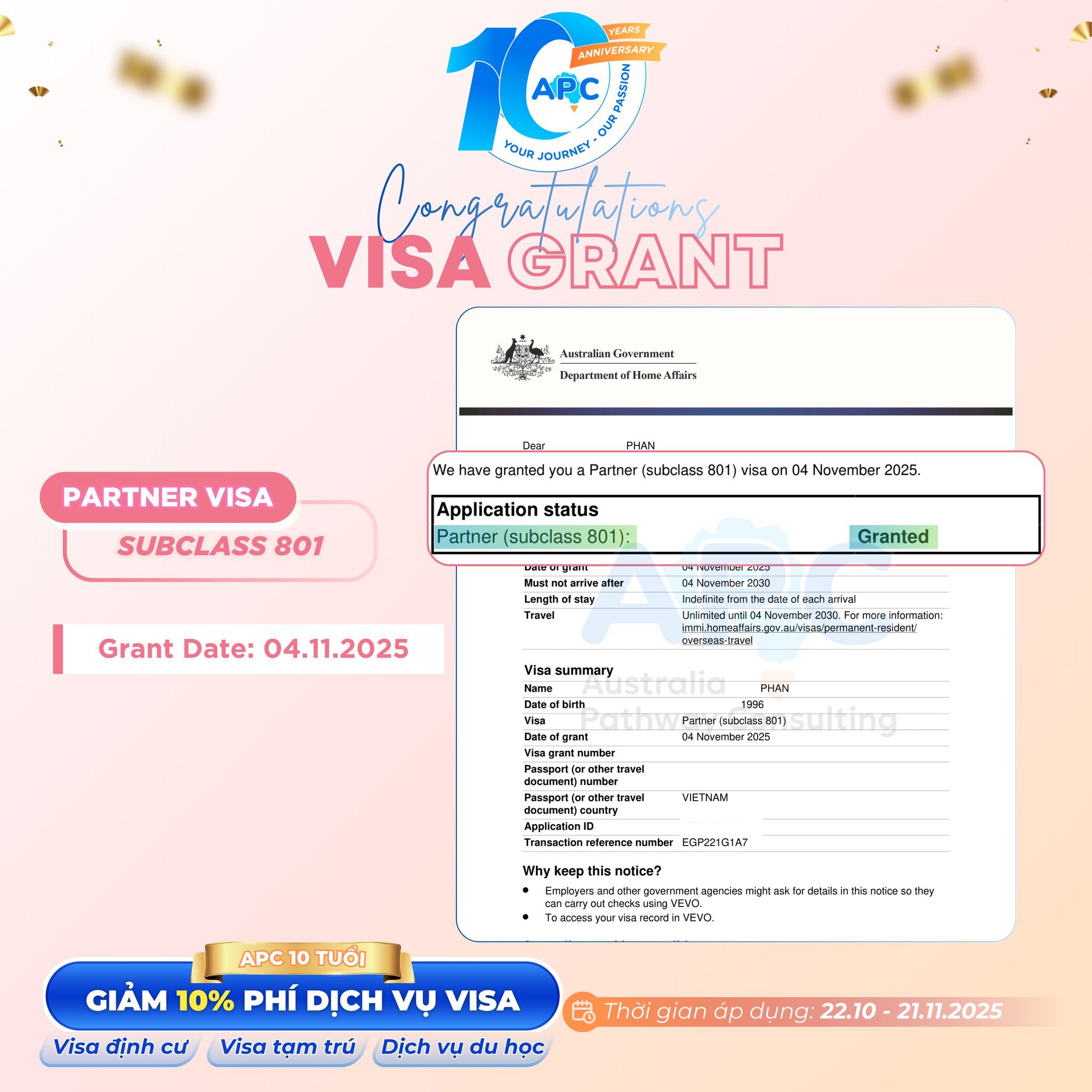 TRỞ THÀNH THƯỜNG TRÚ NHÂN ÚC VỚI VISA HÔN NHÂN 801 💙