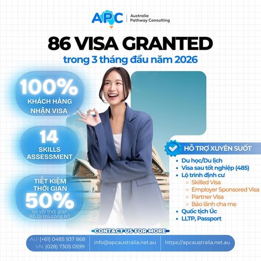 📊 86 VISA GRANT QUÝ I/2026 | NHỮNG KẾT QUẢ ĐÁNG CHÚ Ý TẠI APC